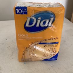 Brand New 10 Bars Dial Gold Antibacterial Soap