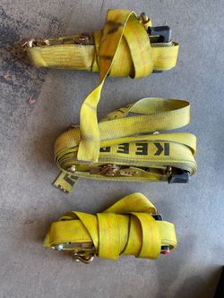 Three heavy-duty yellow Ratchets For Sale