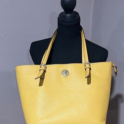 Anne Klein Vibrant Yellow Tote Bag