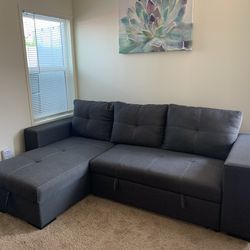 Sleeper Sofa 3 Seat With Lounge and Storage