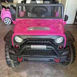 Pink Electric Kids Jeep with controller 