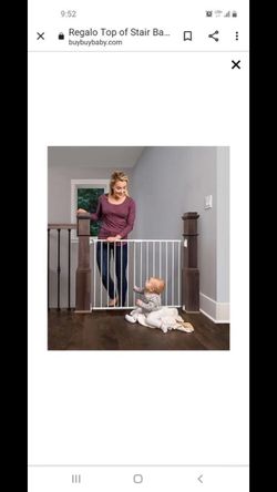 Regalo Metal Walk Thru Gate 28”long 42”wide 30.5”high