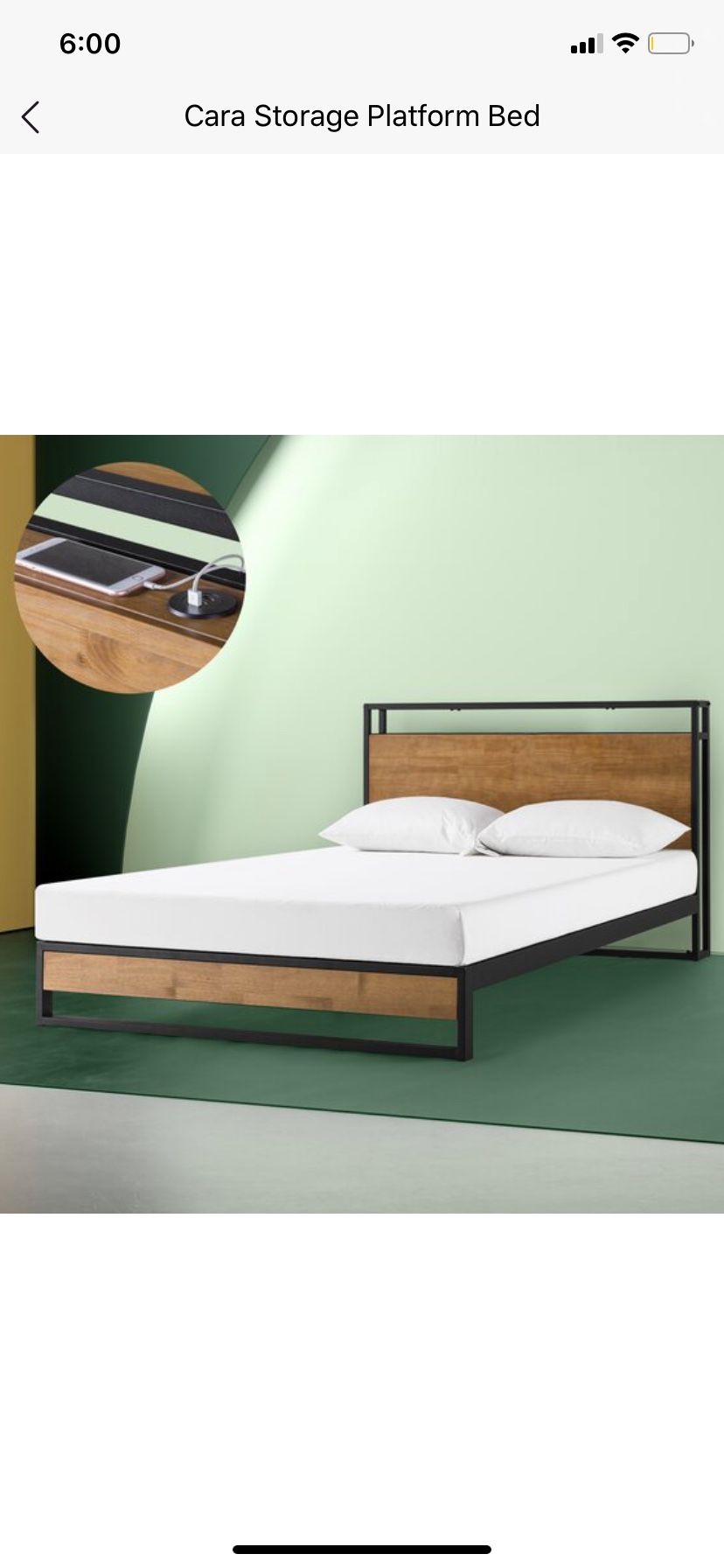 King size zinus bed frame