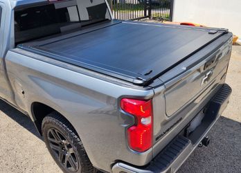 SyneticUSA 2007-2026 Chevy Silverado/GMC Sierra  Hard Aluminum Retractable Tonneau Cover Off-Road Pro Version For 5.8ft Short Bed