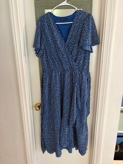 Floral long ruffle dress CL