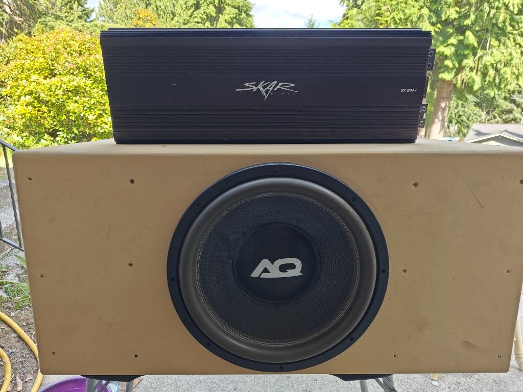 Crazy Big Sound System Big 15 4500 Rms Amp Custom Box And Battery
