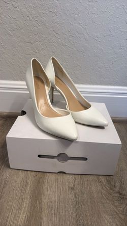 Aldo White Pointed-Toe Stiletto Heels