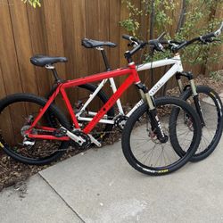 Custom Built Mountain Bikes/Matched Pair