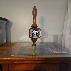 Vintage Bud Dry Beer Tap Handle