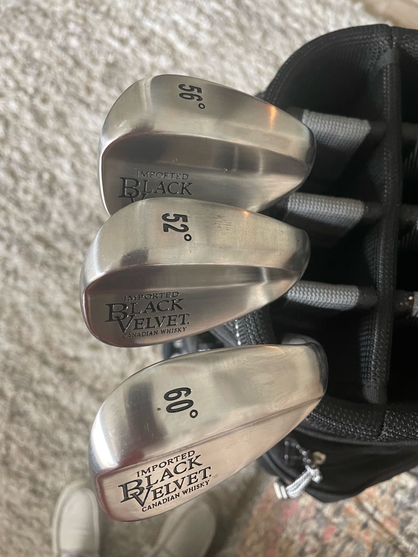 Black Velvet Canadian Whisky Wedge Set – 52°, 56°, 60° $25 each