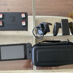 Nintendo switch with 4 games