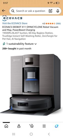 Ecovacs new vacuum and mop deebot x11