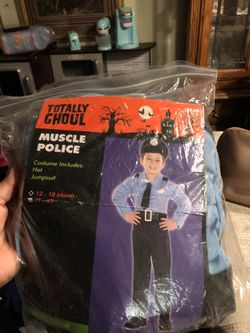 Muscle police costume