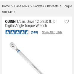 1/2 Quinn Digital Torque Wrench 