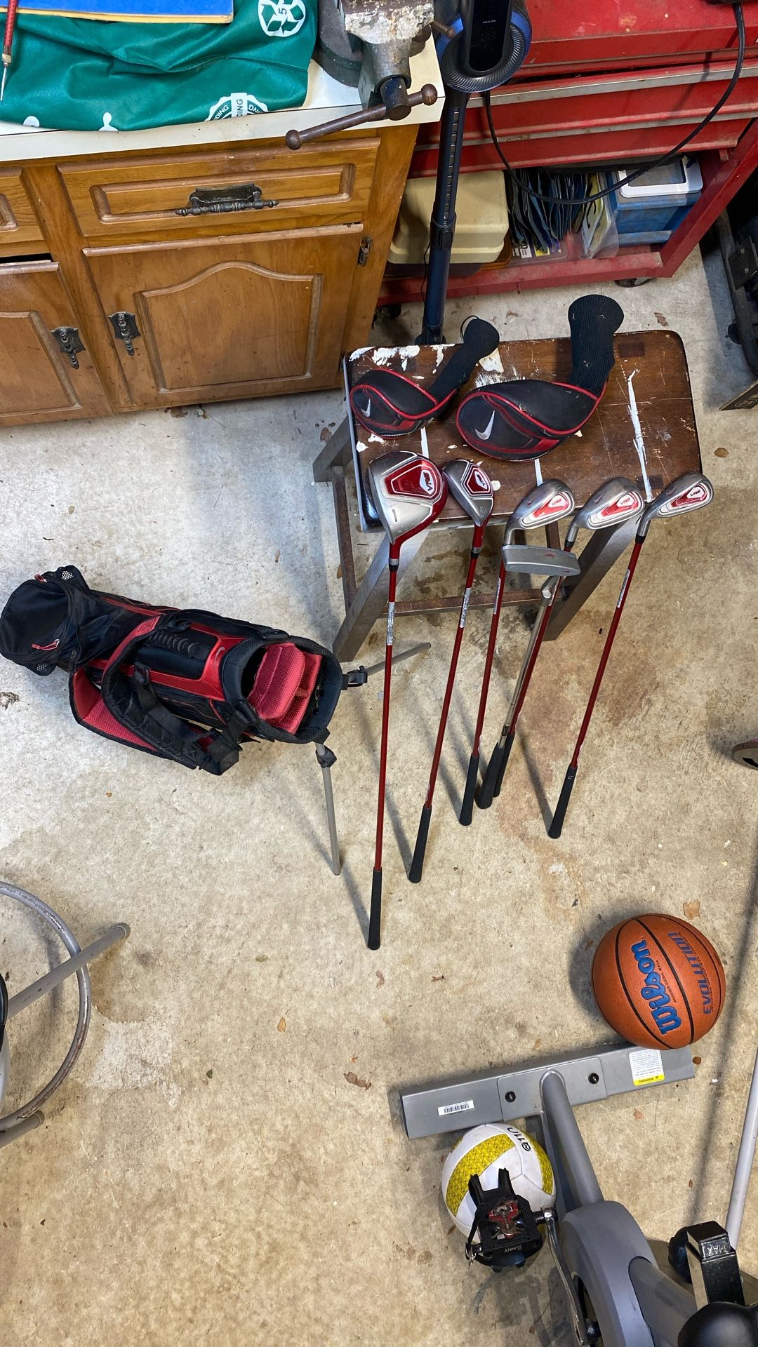 Youth Lefty Golf Set With Backpack Golf Bag Nike