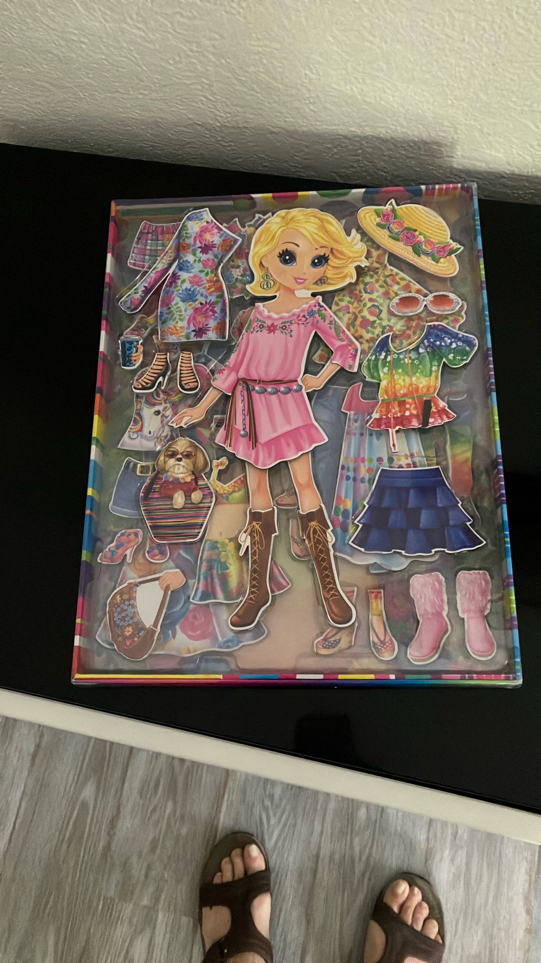 Lisa Frank Cassie Magnetic Doll & Magnetic Clothes