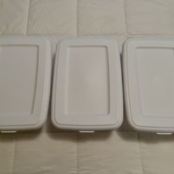 3 LARGE CONTAINERS, New, Never Used, All 3 For $9 Total