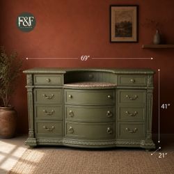 Olive Green Dresser