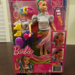 New Leopard Rainbow Hair Barbie
