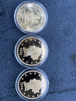 Copies of original coins, $50 cash