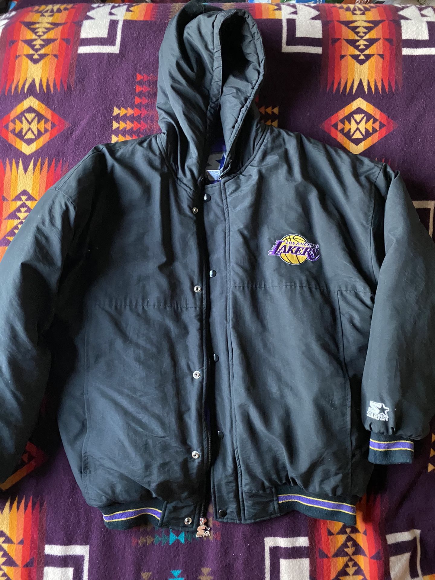 Los Angeles Lakers Starter Parka Jacket from 1990’s Lebrun James