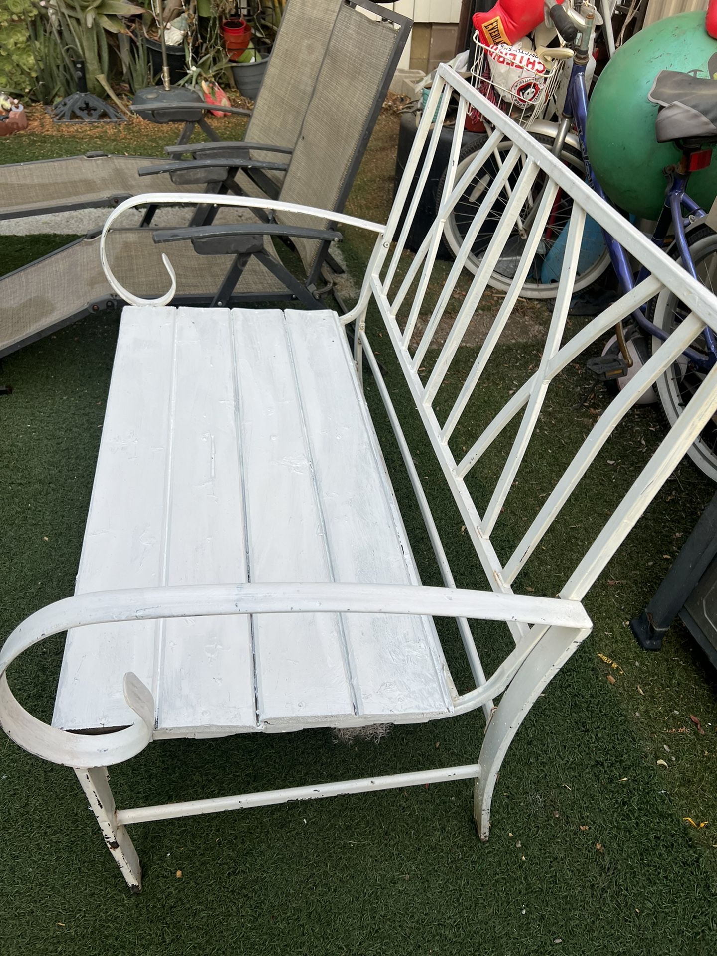 Bench And Two Lounge Chairs