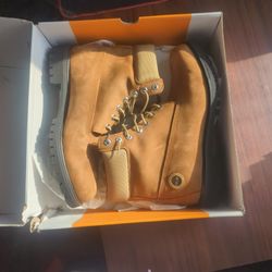 Timberland Premium Waterproof Boot 🥾 6" Medium BROWN 🤎 NUBUCK Sz.12 NIB 