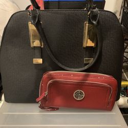 Aldo Handbag And Red Ladies Wallet