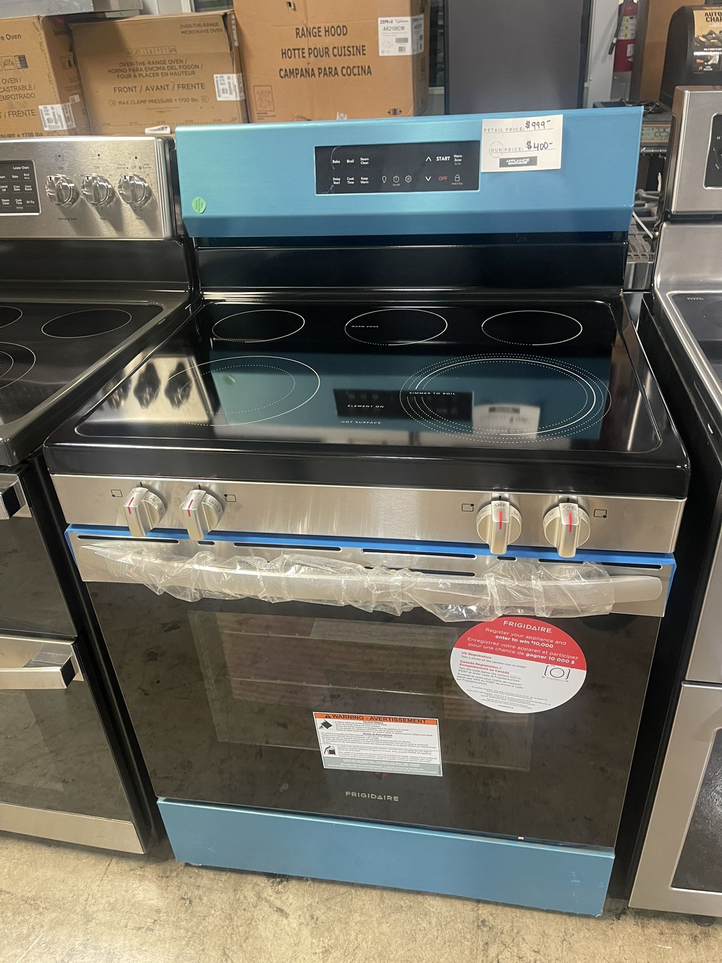 FRIGIDAIRE ELECTRIC 220v STOVE ESTUFA ELECTRICA