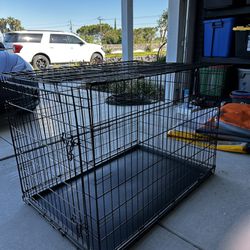 Large Collapsible Metal Dog Crate