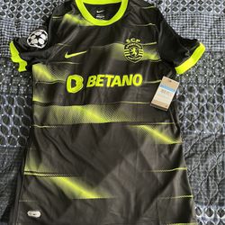 Sporting Lisbon Portugal Brand New Size m Slim Fit Champions League Nike  Soccer Jersey for Sale in Houston, TX - OfferUp