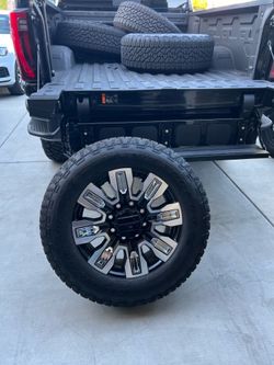 2024 GMC Sierra 2500HD AT4 Factory 20” Wheels & Goodyear Wrangler Tires - Set of 4