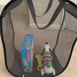  Baby Cloth Holder (basket) With 2 Toys