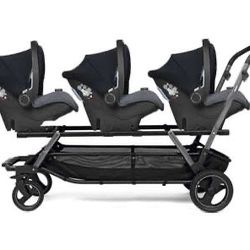 Triplet Preggo Stroller And Car Seats