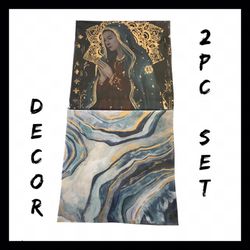 NIB 2Pc Canvas Wall Art Set