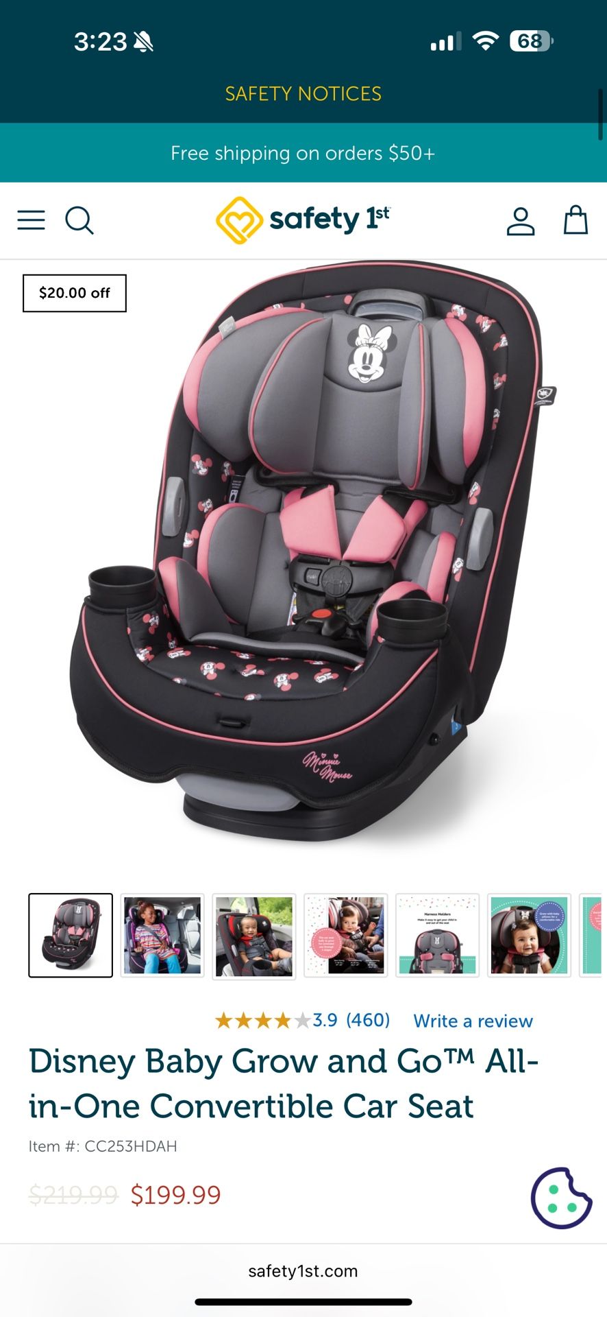 Disney Grow And Go Car seat