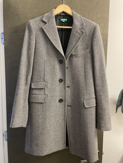 Benetton Mid Length Lana Wool Grey Jacket