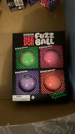Viral 4 Pack teenie  needoh Fuzzball squishy