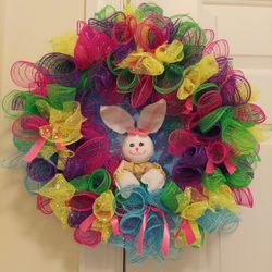 Easter Wreath Approximately 18 Inches Across 