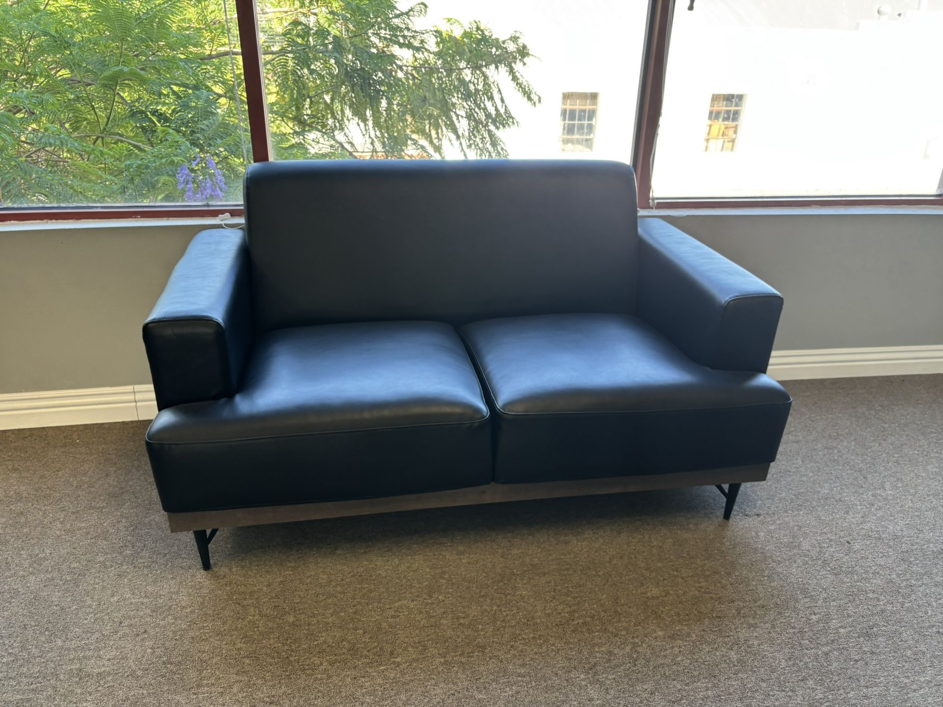 Black Leather Loveseat