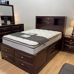 Brand New Solid Wood Bedroom Set, FREE mattress With Your Purchase! 🔥