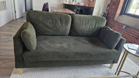 Green sofa