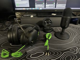 Razer Mouse Keyboard Camera Mic And Headset