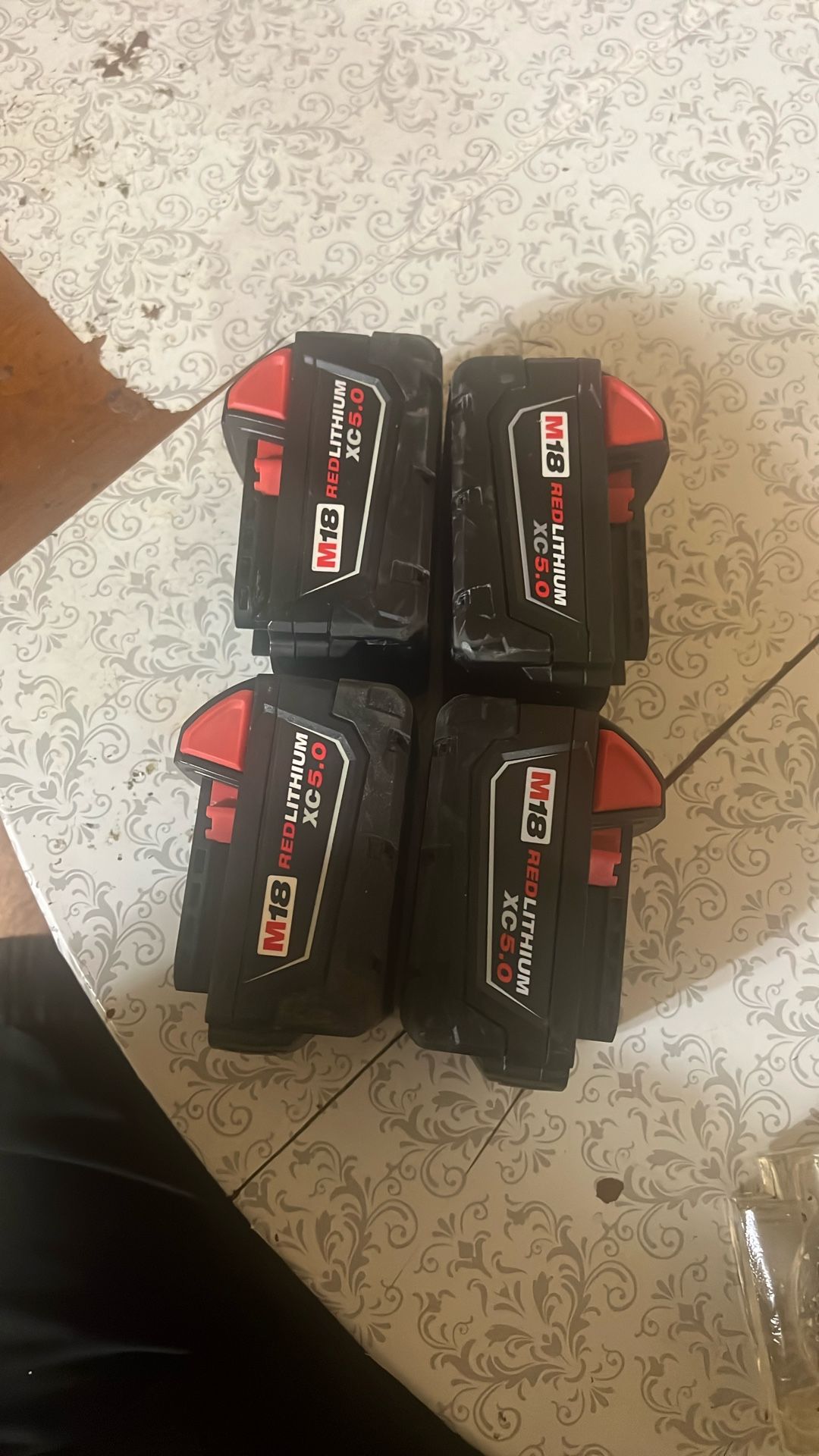 Milwaukee Battery 5.0 Ah 4 For $200