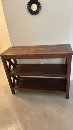 Wood tv stand