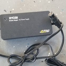 ryobi 18v  drain auger power supply 