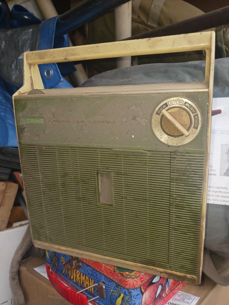 Vintage 1969 Craig Automatic Level Recording Tape Recorder Model 2614