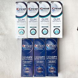 Crest Pro Health Toothpaste Gum Detoxify Densify