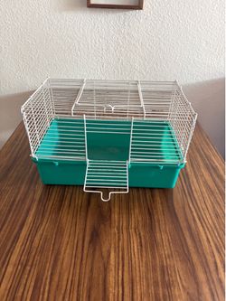 Small Animal cage with teal base