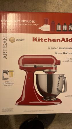 Kitchenaid Artisan Tilt Head Stand Mixer With Special Gift Included